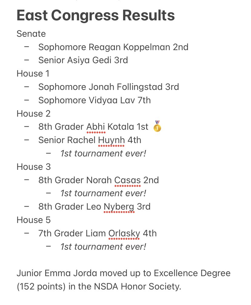 The results are in: my phone does not like student name spellings! Congrats, champs! 🏆
