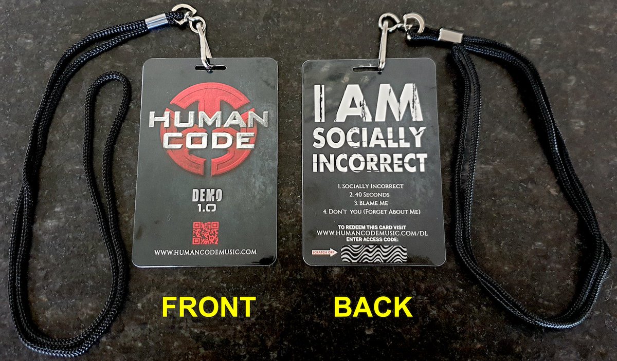 HumanCodeMusic's tweet photo. ANNOUNCEMENT:
4 Powerful Songs have been released! Human Code “DEMO 1.0”!
AVAILABLE NOW as Download - or physical Collectors “VIP Pass” Download Card with Lanyard]
AT: https://t.co/lwwOR3yQsW or https://t.co/XLaojY8Ob4 https://t.co/6ZNK62ASC8