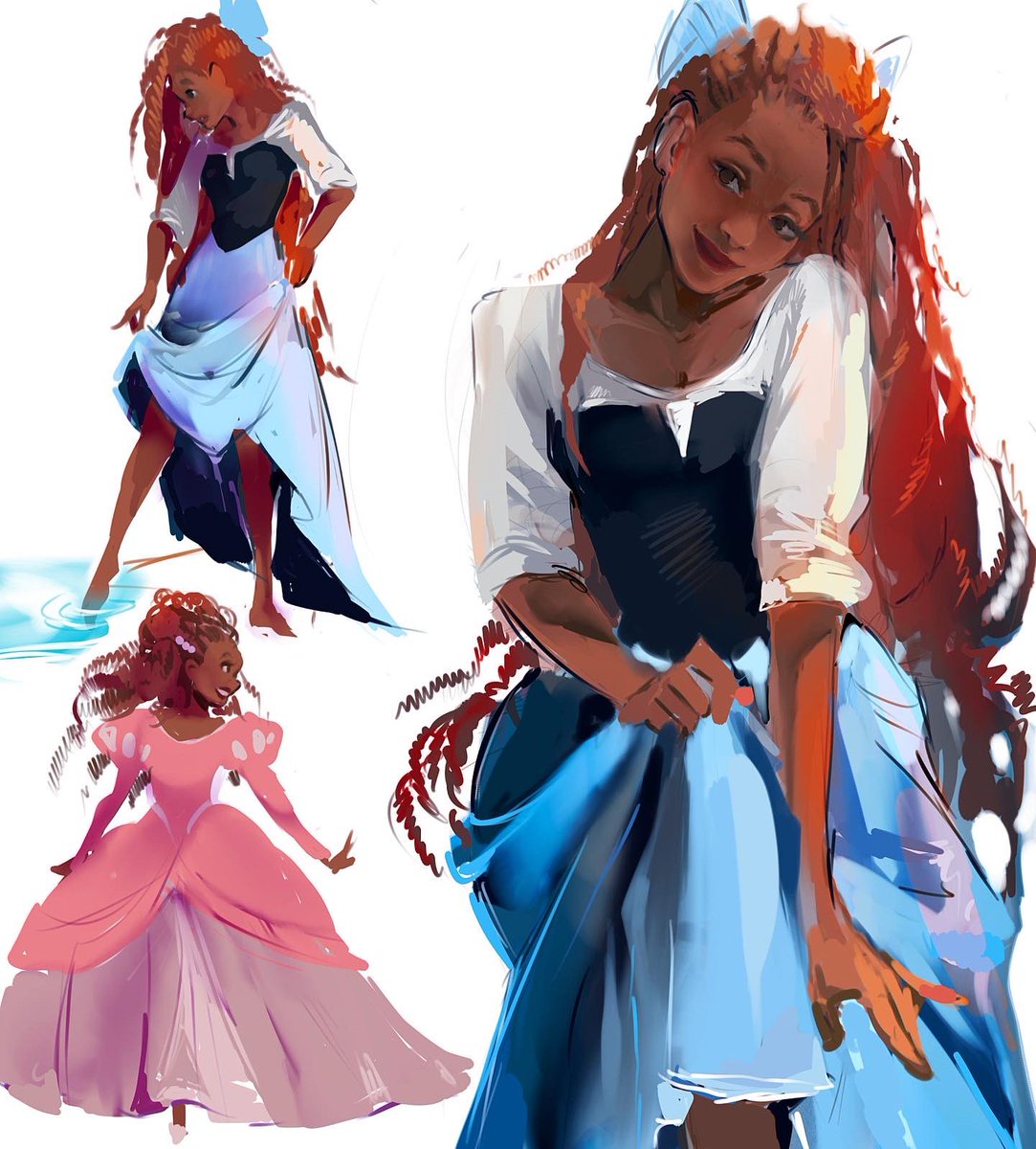 Ariel sketches 🧜‍♀️ #TheLittleMermaid
