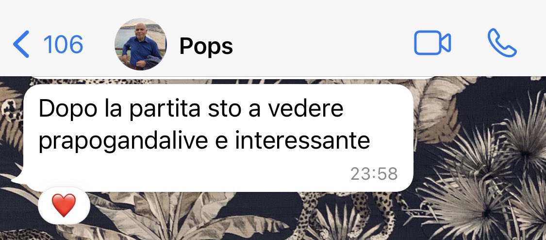 Papà dice che “è interessante”. Seguiteci. Anche dopo la partita. #ElezioniPolitiche22 #propagandalive