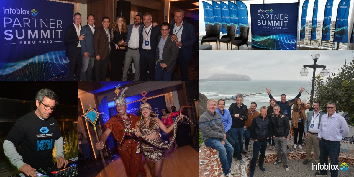 Infoblox's tweet photo. 🤩 🇵🇪 Huge thank you to our valued partners, sponsors, and all who participated in our Infoblox LATAM Partner Summit in beautiful Peru! https://t.co/wSnBAIPkXQ
#infobloxpartners #channelpartners #channelit #digitaltransformation https://t.co/KC7BVTkg1K