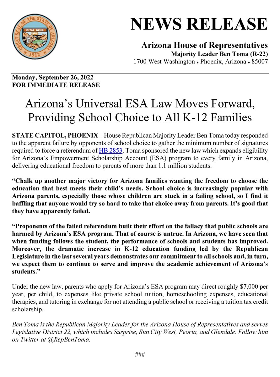 Arizona House Republicans tweet media