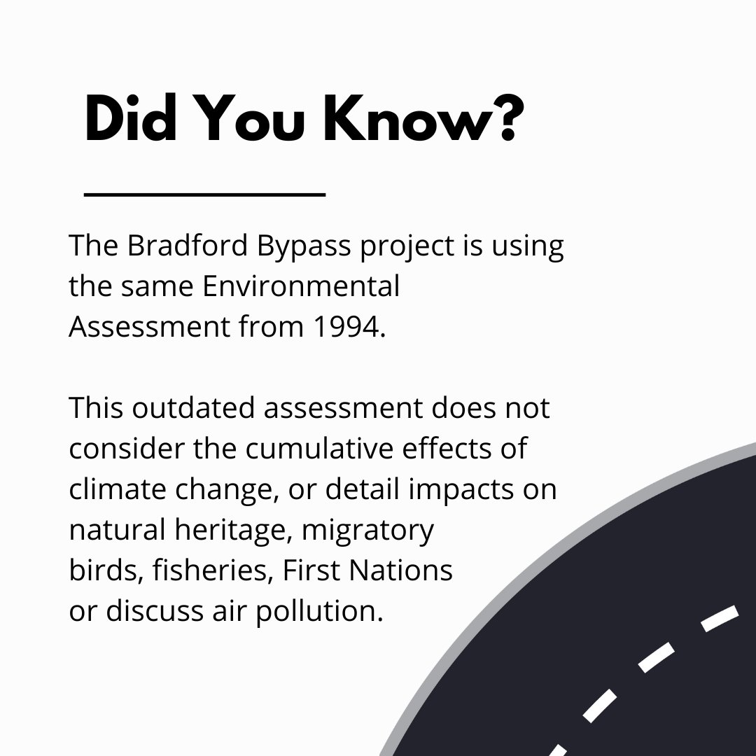 The province of #Ontario is building the #BradfordBypass before necessary research and planning have been completed. We are in a #climatecrisis and need to asses the impacts. #stopthebradfordbypass <a href="/stopbwgbypass/">stopthebradfordbypass</a>