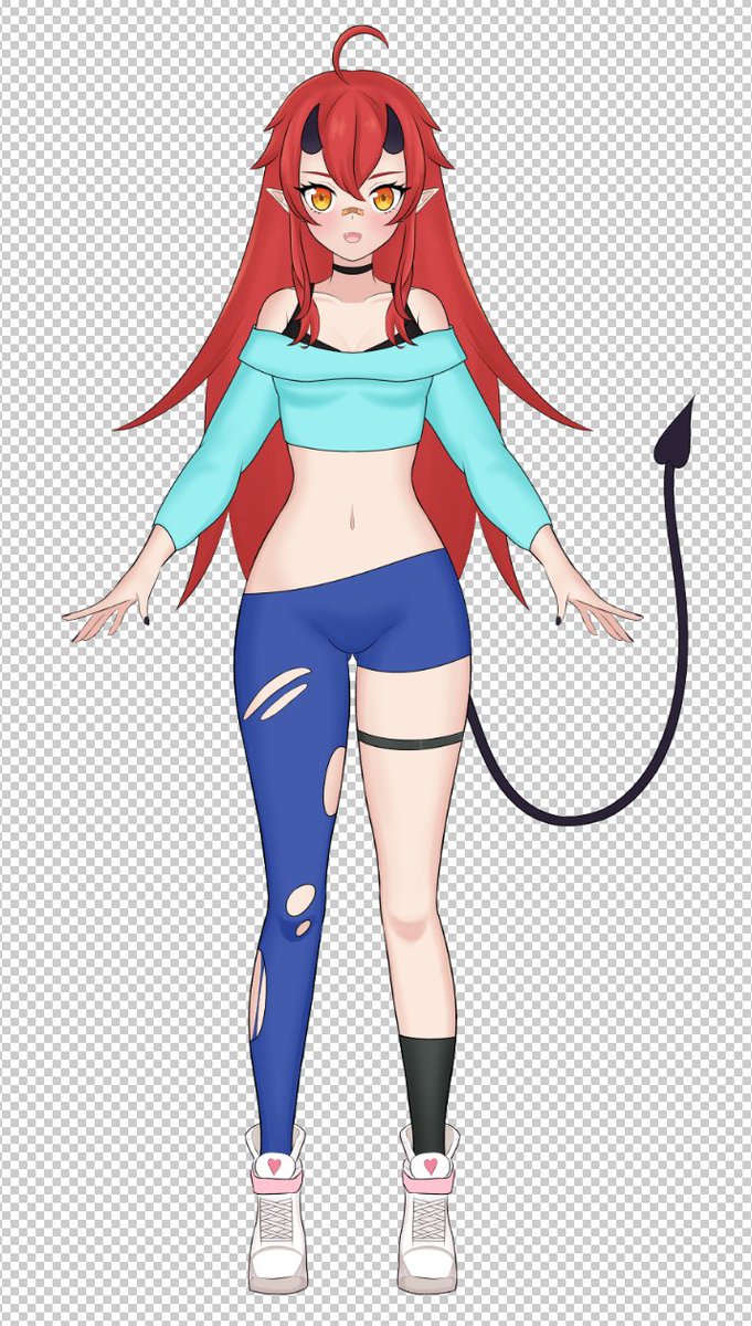 enderG_draw's tweet photo. Character is done. Now I just need to cut it properly and tomorrow I can start learning live2d https://t.co/3TobzypLY1