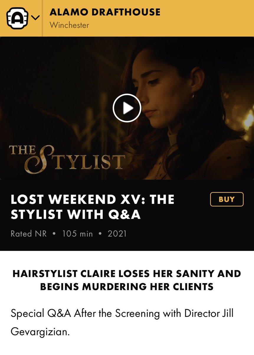 TheStylistFilm's tweet photo. This Friday night we screen in Winchester, VA at @lostweekendff and our director @JillSixx will be there! 
#lostweekendxv https://t.co/1FBvXRnK9q