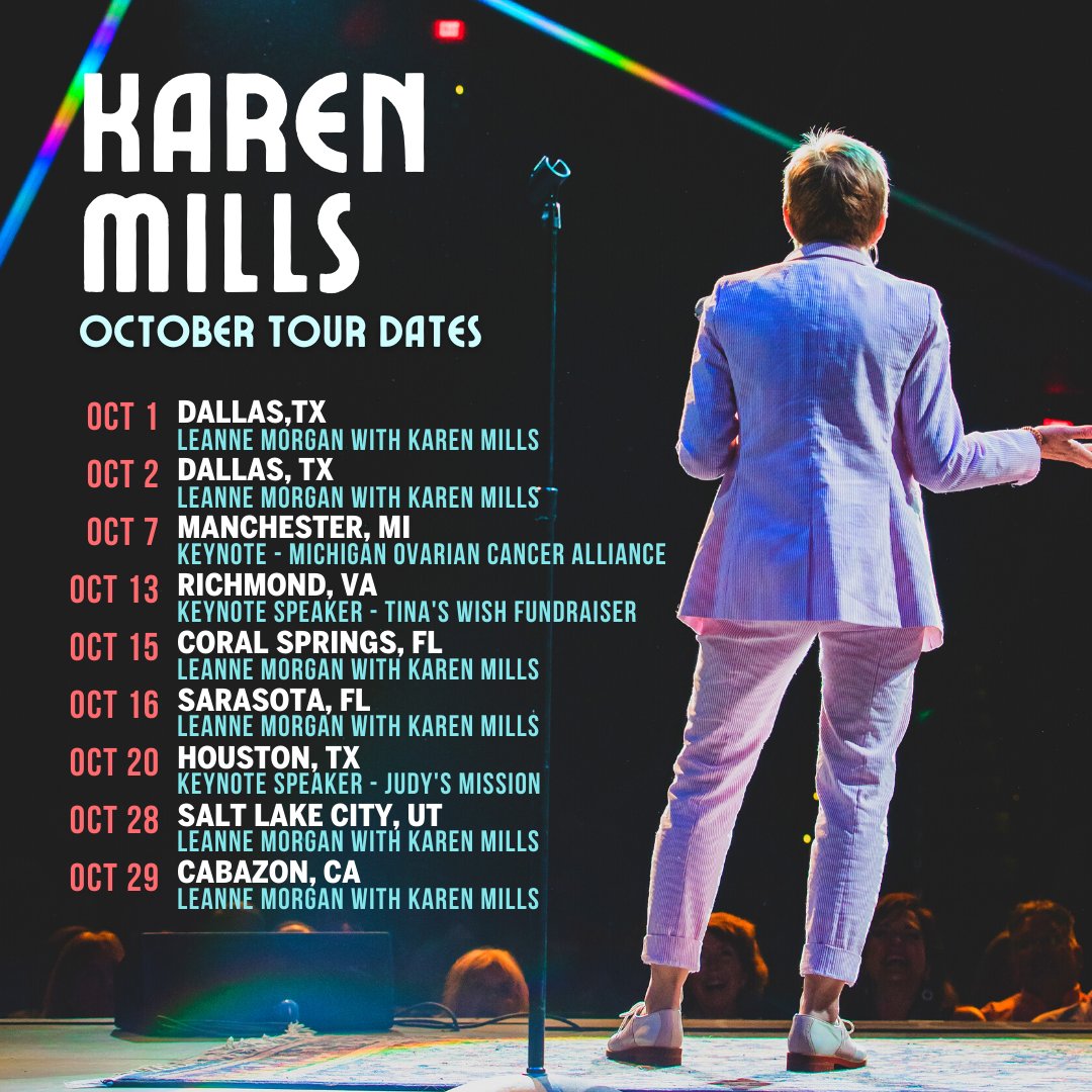 kmillscomedy's tweet photo. I can't believe October is already here!! See you this weekend, Dallas! 

More tour dates and tickets at https://t.co/68Y2bcQElD 💗

#KarenMillsComedy #KarenMills #standupcomedy https://t.co/S6bsKzf52d