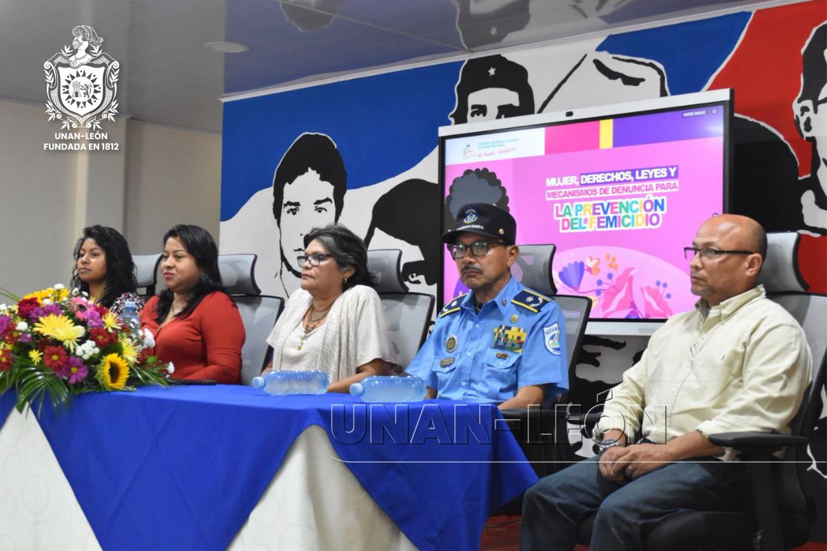 Desde el Centro Universitario Regional Jinotega de nuestra Bicentenaria UNAN-León, en coordinación con el Ministerio de la Mujer, se realizó la presentación de la Cartilla "Mujer, Derechos, Leyes y Mecanismos de denuncia para la prevención del femicidio”.