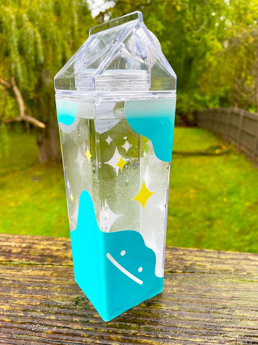 I had some fun making water bottles with my cricut today! These feature color changing vinyl! Check them out. etsy.me/3fgU6ed