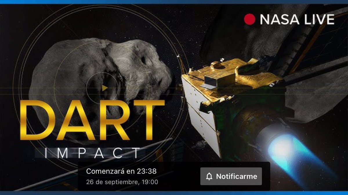 JulianCapornio's tweet photo. EN VIVO 🔴 

Transmisión en vivo de @nasa sobre la misión DART. 

RT para que llegue a más gente. 

https://t.co/FYbNk8hgcE https://t.co/IGLukIQu1h