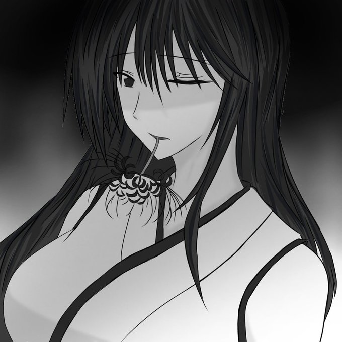 モノクロ彼岸花扶桑 