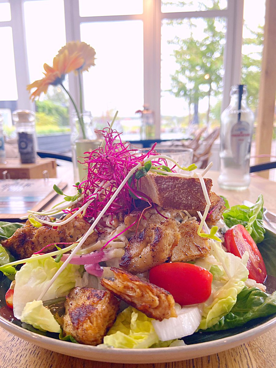 YolandaGranados's tweet photo. #saladingqueen #thereturn
#vegansalads #lunch with @danydandabu in #DeBalijeTuin #Delft #countryside #TheNetherland 
#veganpower #veganfood #salading https://t.co/uVfrhNJsdD