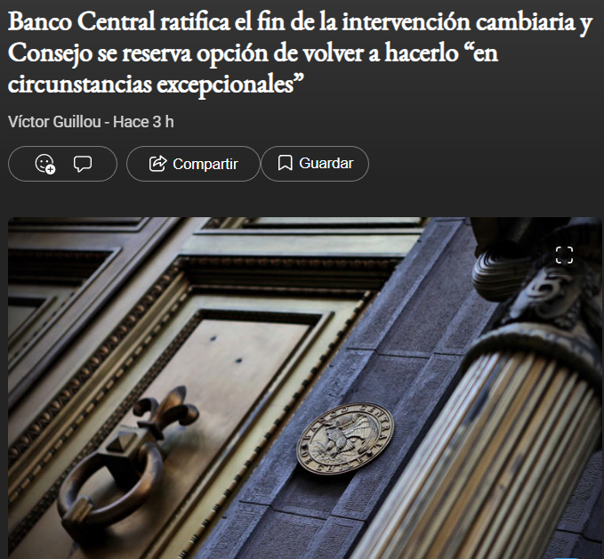MeresBusiness's tweet photo. Gente, se nos viene el dólar encima.
FED en EEUU está "sacando" dólares del sistema y el CLP se está devaluado muy rápido y el Central no va a volver a intervenir así que, se viene.
No se endeude.
No invierta en la empresa.
(Salvo que sea para evitar devaluación de la moneda.) https://t.co/JLVurMdyAc