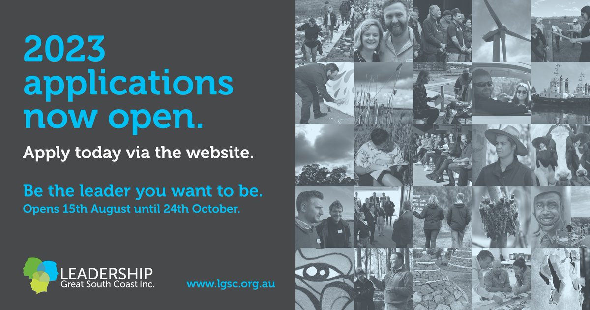 LGSC_'s tweet photo. A shout out to people of South West Victoria - are you a new, emerging or aspiring leader and want to learn more about your community and how you can contribute? Then this program is for you.
All details are on the website https://t.co/kMrfFgpFep https://t.co/cDCgrdUm27