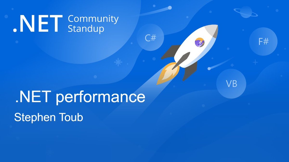 dotnet's tweet photo. In today's .NET Community Standup, @StephenToub answers your questions on #dotNET performance, including what's new with .NET 7, and answers your foundational questions about tradeoffs the runtime makes for performance. 🎥 https://t.co/qKiWrG09TU https://t.co/sUBOTdE8oY