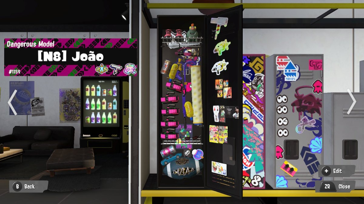 JooNascente2's tweet photo. #Splatoon3 #NintendoSwitch Armário finalizado https://t.co/9ZvfisEUek