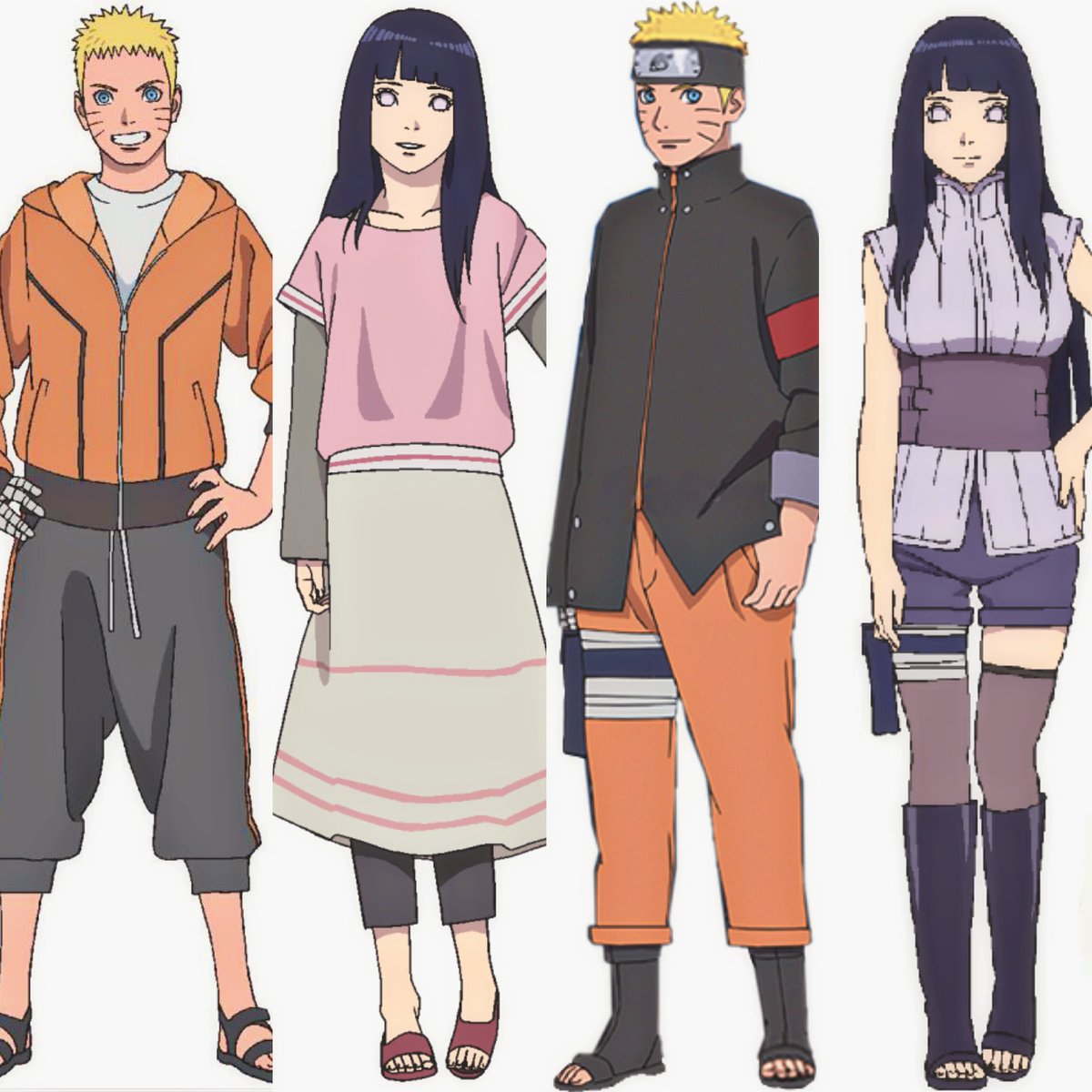 Naruto and Hinata the last outfits