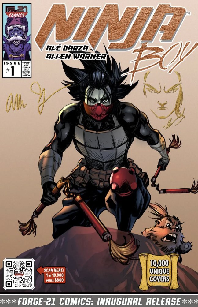 Evening guys🌙

What is your favourite cover minted so far? I think this one is my favourite🤩

The art on the covers are amazing🔥

We are still minting and the release of the readable comic is due October the 1st🙌

#nft #comic #cryptoworld #crypto #Minting #comicbook #launch