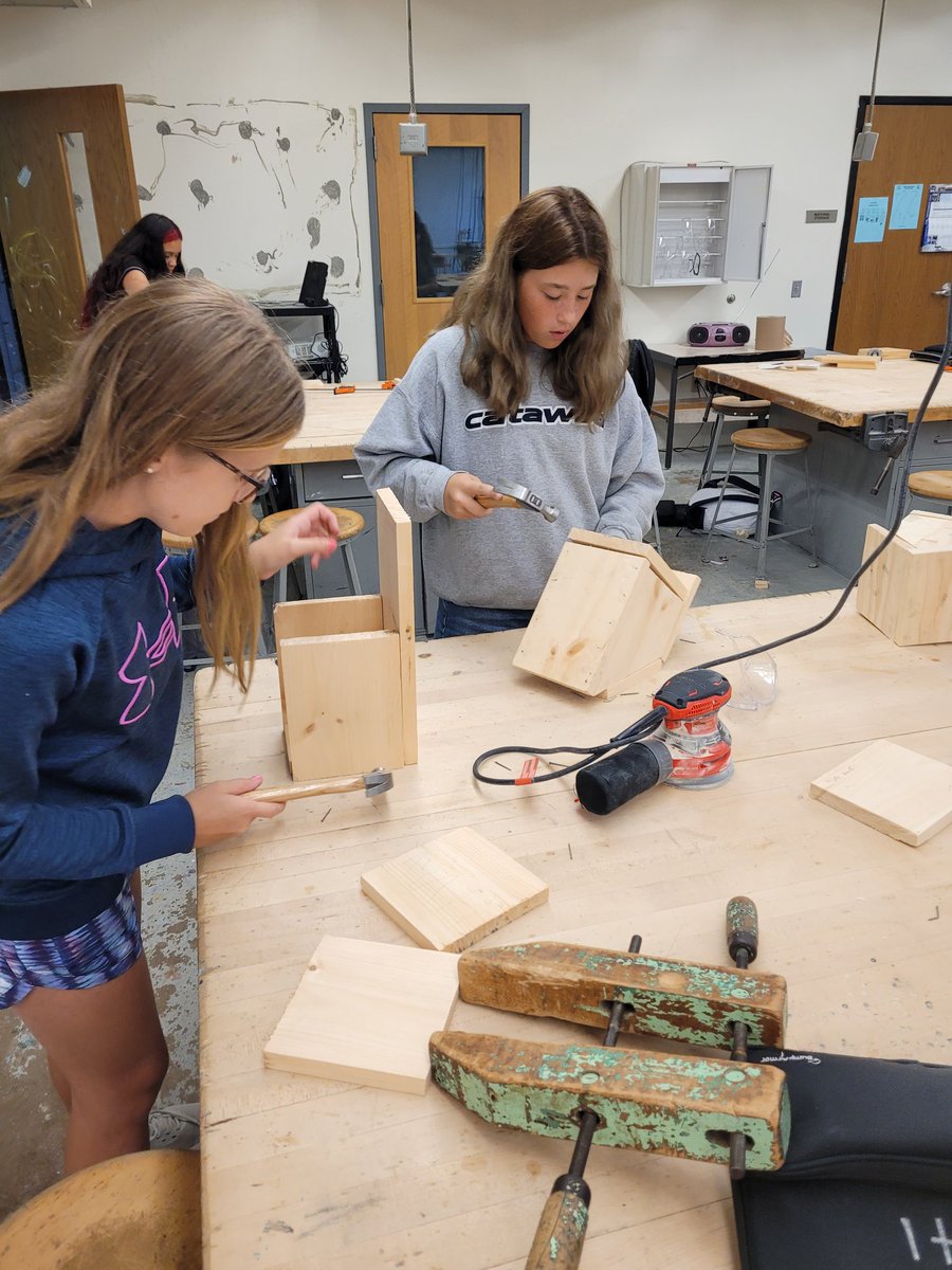 Extremely proud of my students for working so hard and using their creativity to build some amazing projects over the last few weeks!!  #ccms #falconpride