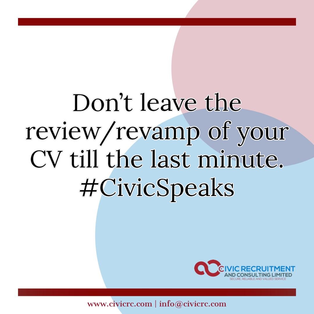 CivicRecruit's tweet photo. DELAYING THINGS TILL THE LAST MINUTE WON'T PRODUCE EXCELLENT RESULTS.
#Africa #Career #CareerGoals #CivicSpeaks #CV #Education #Employment #Empowerment #Entrepreneur #Inspired #Job #Mindset #Motivation #Network #PositiveVibes #Purpose
#MondayMotivation #Training #WordsOfLight https://t.co/UEB8XVtpou