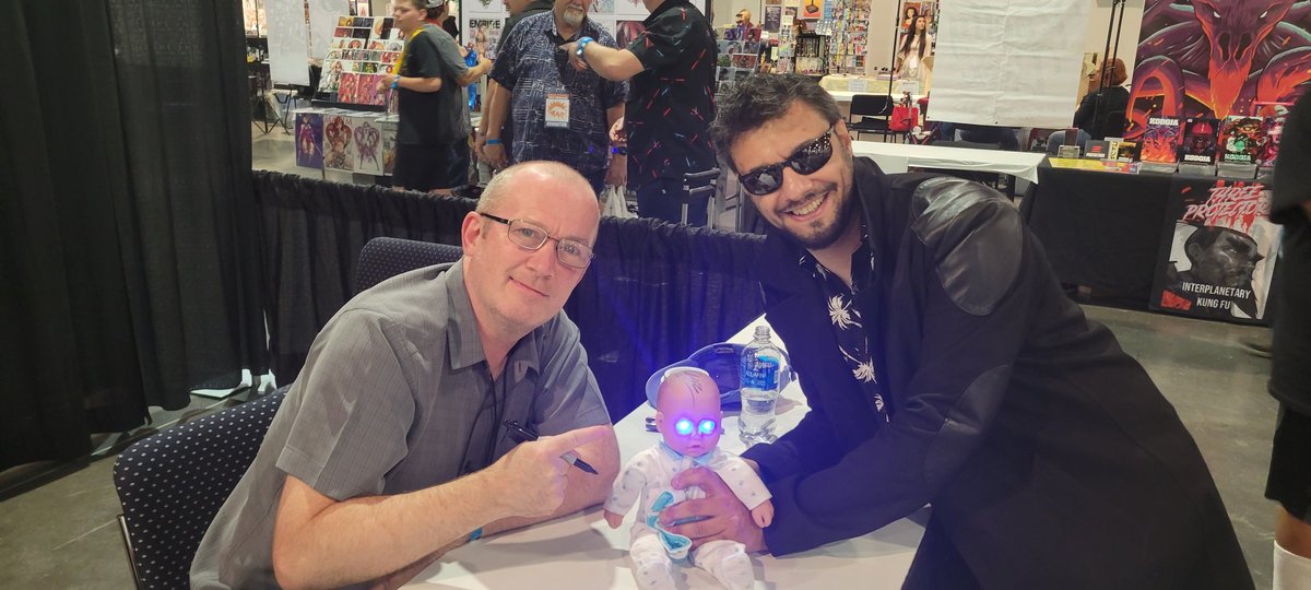 rlamela's tweet photo. @TheBoysTV Had a great time meeting #garthennis at the con last week. He signed my #laserbaby while I was wearing my #billybutcher #cosplay π€πΌπ€ https://t.co/MKv4ubSNN3