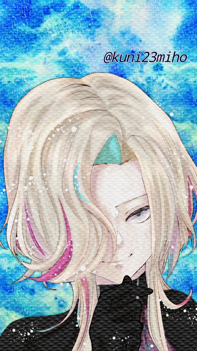 「昨日載せたイラスト汚れが残ってたので再up。#Uyu_Art #羽継烏有 」|ミークン🐧👯‍♀️のイラスト