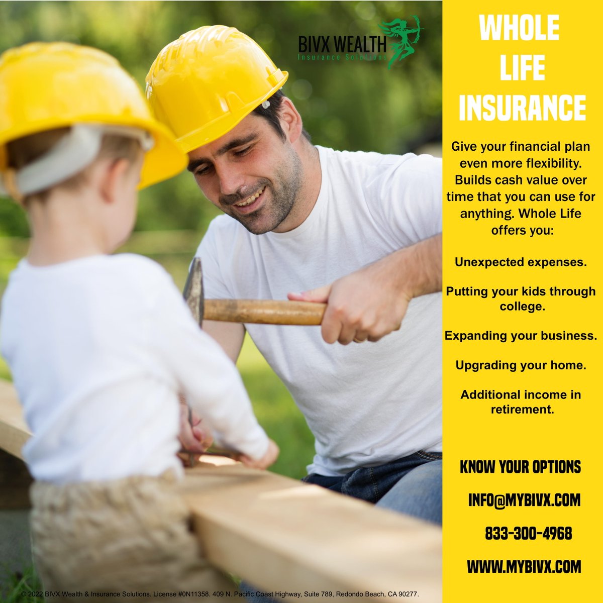CenterlineFina1's tweet photo. Whole Life insurance offers you cash value! Call BIVX at 833-300-4968 or email at info@mybivx.com 
#BIVX #wholelifeinsurance #financialstability #protection #betterfuture https://t.co/QKExkhgE6h