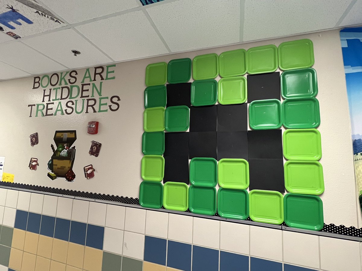SLEBurgess's tweet photo. Welcome to our “Game On” world of Minecraft in 2nd grade!! Thanks to everyone who helped to make this happen. So fun!!! #ExperienceSLE @SLExDstars #GameOnSLE https://t.co/PfukM5yq27