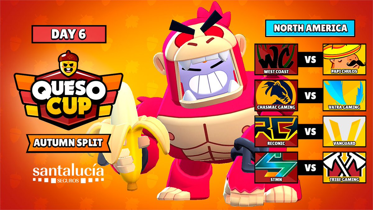 - What a week... 🥵
- QuesoCup, it's monday! 

And these matches are already burning on Day 6 of #QuesoCup NA! 🔥 Are you ready?

🇺🇸 twitch.tv/ReddySet - <a href="/reddysetgoooo/">ReddySet</a>
🇲🇽 twitch.tv/nearz_z - <a href="/n_earz/">NeaRz</a> &amp; <a href="/Juan_Carlos_Bs/">Juan Carlos</a> 
 
#BrawlStars