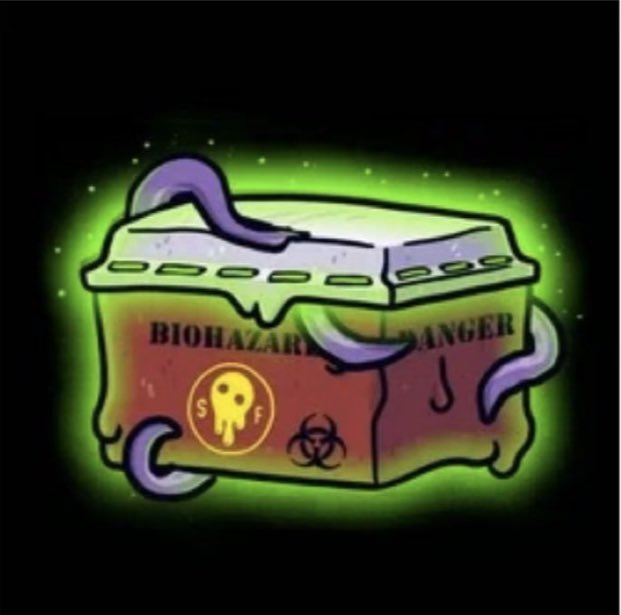 StickyfacesNFT's tweet photo. 🫠Fate has brought us together again. Well actually, it’s these BIOHAZARDS AND TREASURE CHEST from Stickyfaces!! What does my Sticky family think is in ‘em?!!! LFG🫠🔥🔥 #Stickwithus #Stickyfollowsticky #NFT #NFTCommunity https://t.co/UCw0Zynkc1