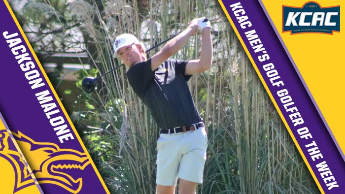 kwucoyotes's tweet photo. Men's Golf: Malone named KCAC Men's Golf Golfer of the Week
 - https://t.co/SMqeAA4Dur https://t.co/iehGolSvL8