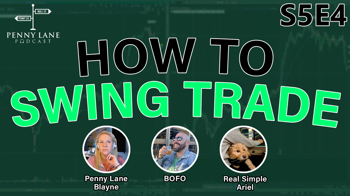 pennylanepod's tweet photo. In today's episode we are joined by one of our favorite guests @RealSimpleAriel 👏 
.
-Ariel's Swing Trading System 📈
-Finding Winning Sectors 🔍
-Picking Entries and Exits✅
-And much more! ➕
.
Spotify: https://t.co/oKyQUURqq4
.
YouTube: https://t.co/7SQiP1pDuj https://t.co/t3ygclykRy