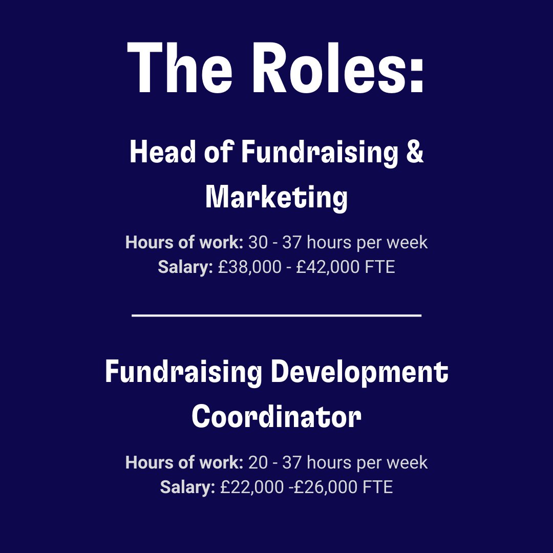 📣5 days left to apply! ⭐️Head of Fundraising & Marketing⭐️30-37 hrs, £38-42k FTE ⭐️Fundraising Development Coordinator⭐20-37 hrs, £22-26k FTE We are a growing organisation unlocking potential with young people & their communities For more details: spaceyouthservices.org/work-for-us