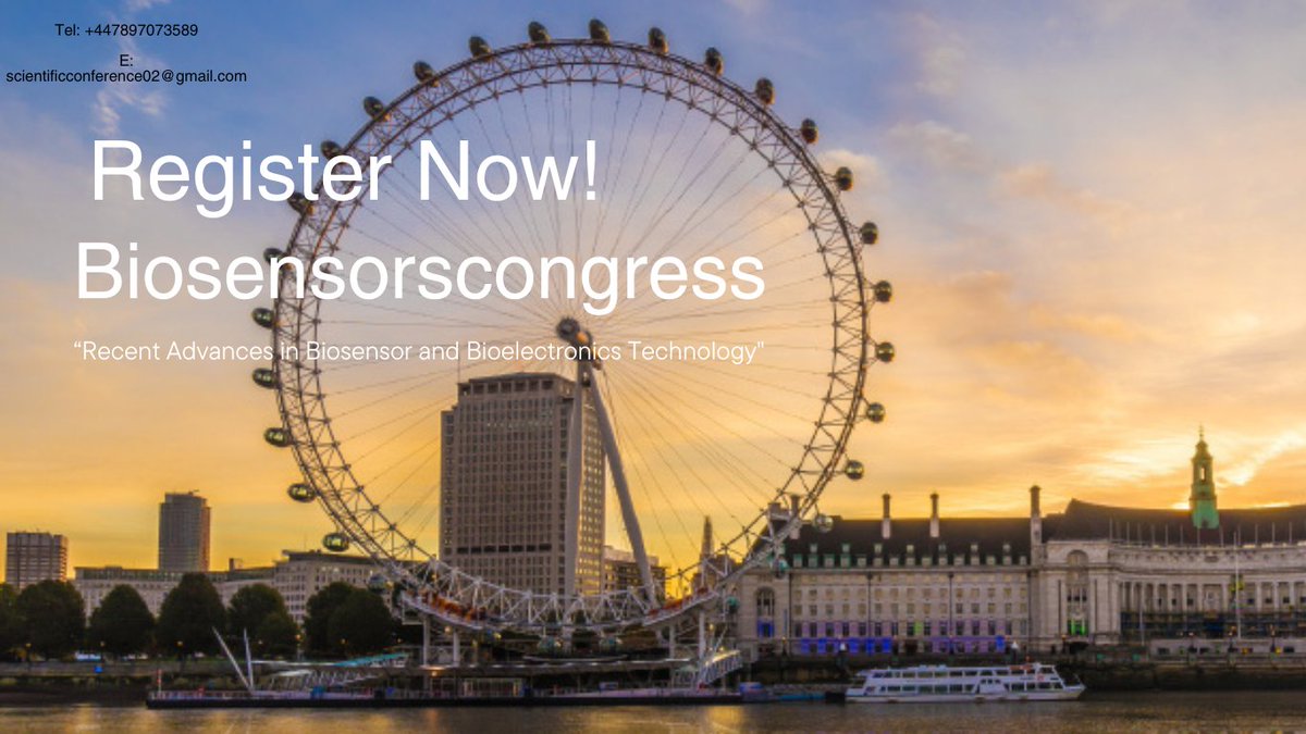 TheraRadio's tweet photo. Great to have the opportunity to present our biosensor congress on 05-06 June,2023.Come and Explore The Beautiful City London 
#London #Uk
https://t.co/X0uPoWolmL
📞447897073589
📧scientificconference02@gmail.com
#Biosensing #Maguire #ENGGER #biotech #Bioelectronincs #biopharma https://t.co/oD2KELHS3I