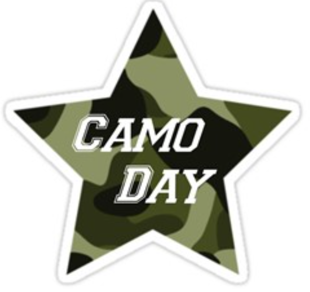 Serrano_Nation's tweet photo. We are supporting Military Appreciation Night at our HOME football game this Thursday which will begin at 7:30 PM by wearing camouflage! Come to school and to the game dressed in camo this Thursday, September 29th, to support our troops! https://t.co/V2dRzpKH85