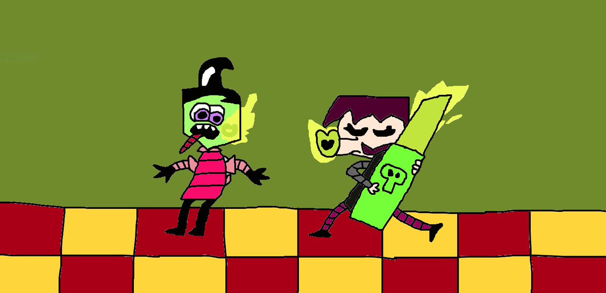 liplover6930's tweet photo. Gaz and Zim 9
(Reference to Pencilmation's thumbnail picture)
#zim #zagr #zimandgaz #zimandgazromance #gaz #gazmembrane #invaderzim #nick #nicktoons #nickelodeon #kiss #kissmark #lipstick #lipstickkiss #lipstickmark #greenlipstick #greenlipstick #poisonlips #poisonlipstick https://t.co/dqFxEaSIHL