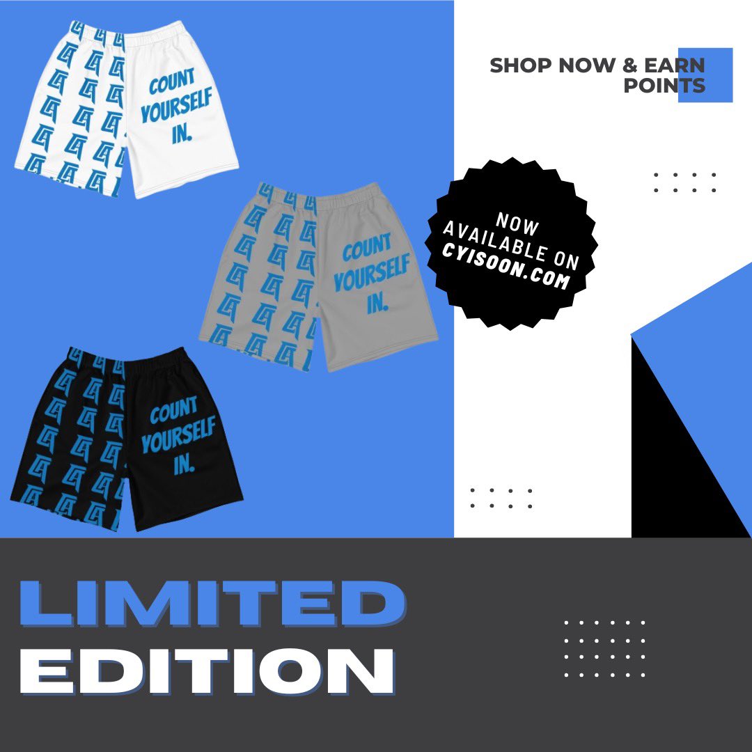 BigCyi's tweet photo. You asked… we answer 😎. Limited edition @The_ColeAnthony shorts are now available for purchase on https://t.co/QZePrVMyBF!

#countyourselfin #soon #shorts #basketball https://t.co/0hacoxS6no