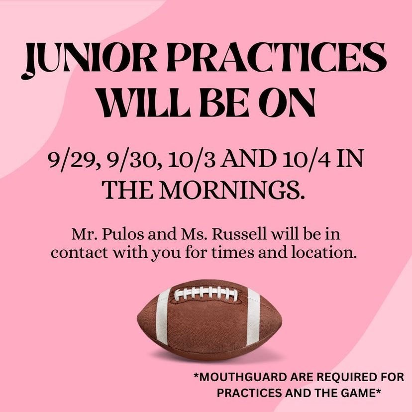 pfhs_2024's tweet photo. PowderPuff Practices Details!! If you have not already turned in your payment form, please do so by around Tuesday morning. Ms. Keller will be in her office around 8:30am and will head out to Trailer 1 around 9:20am!!! https://t.co/HgIxCA9i1u