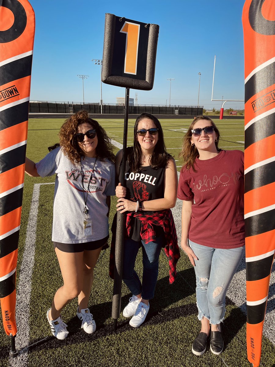 Coppell Middle School West (@cmswestwrangler) on Twitter photo Our teachers and counselors aren’t just good…they’re “off the chain”. 🏈
📣 Shoutout to <a href="/mrsduncan8/">jaime duncan</a>, <a href="/mrstucker_west/">Margaret Anne Tucker</a>, and <a href="/MsAlyssaGrant/">Alyssa Grant</a> for coming out to support <a href="/CMSWestSports/">Coppell Middle School West Athletics</a>!
#westfam Our teachers and counselors aren’t just good…they’re “off the chain”. 🏈
📣 Shoutout to <a href="/mrsduncan8/">jaime duncan</a>, <a href="/mrstucker_west/">Margaret Anne Tucker</a>, and <a href="/MsAlyssaGrant/">Alyssa Grant</a> for coming out to support <a href="/CMSWestSports/">Coppell Middle School West Athletics</a>!
#westfam