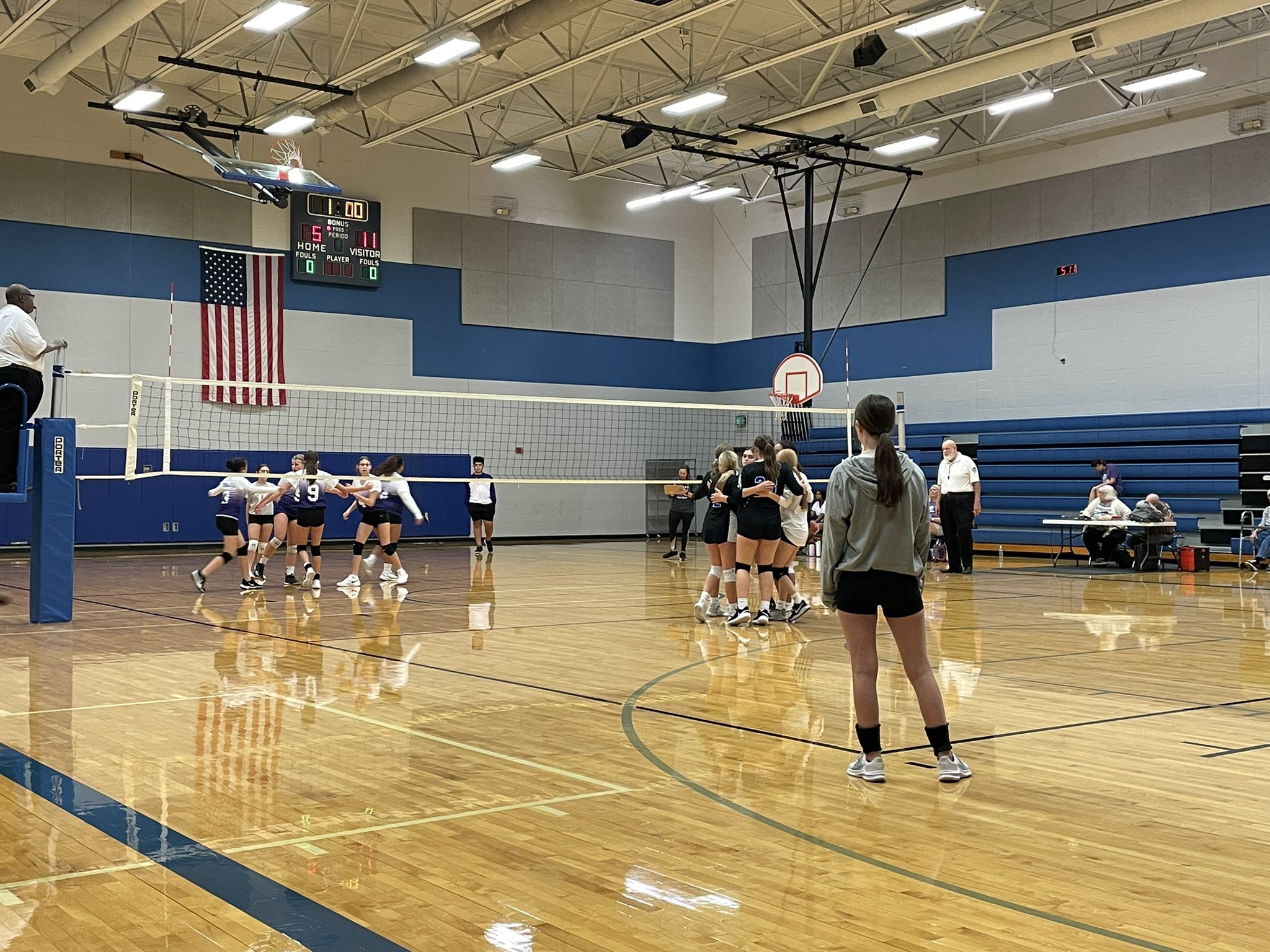 Bingham MS on Twitter "BinghamBears A/B/C volleyball teams in action