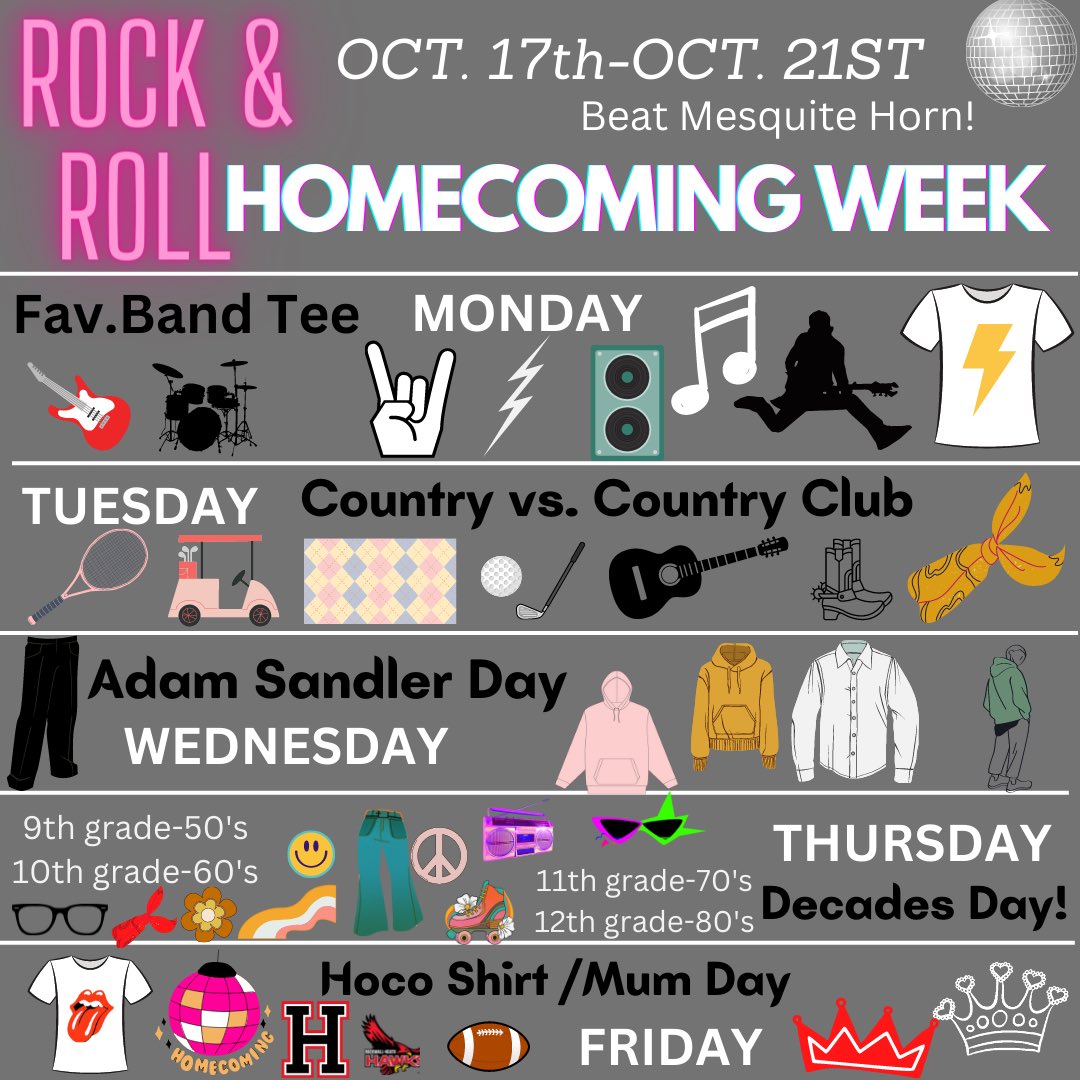 STUCOHeath's tweet photo. ⚡️HOCO theme days!!!! @RHHSHawks https://t.co/QwXNRuW7hM