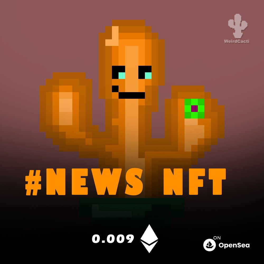 WeirdCacti's tweet photo. SEE THE FUTURE IN THESE ARTS🤩🌵

WeirdCacti🌵 now available on
@opensea

#NFT #NFTCommunity #NFTartist #Brazil #nfts #NFTCommunity #NFTs #NFTGiveaway #nftphotography #nftgallery #drop https://t.co/sBdSe6V0yJ