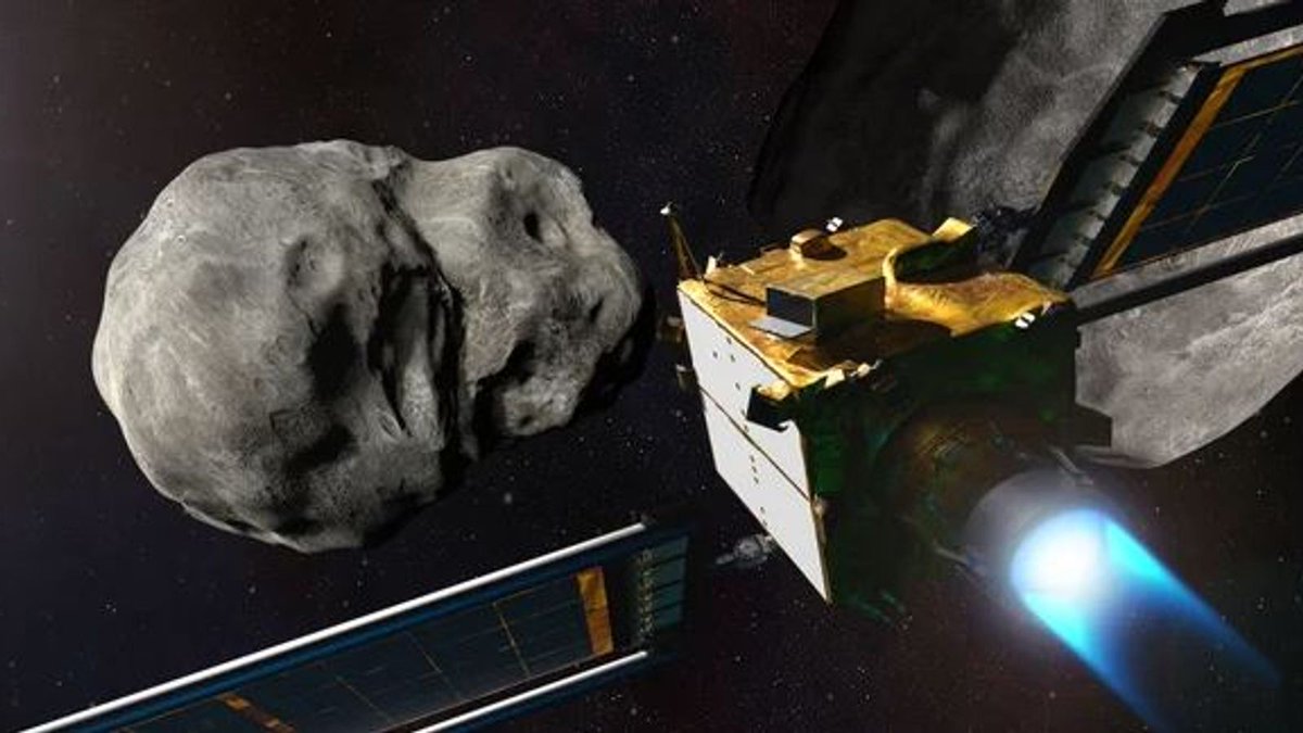 delfinocrc's tweet photo. ÚLTIMA HORA: La NASA confirma que ha estrellado con éxito una nave espacial contra un asteroide a 11 millones de kilómetros de la Tierra, la primera prueba de un "sistema de defensa planetaria". https://t.co/7sfJVzJN5t