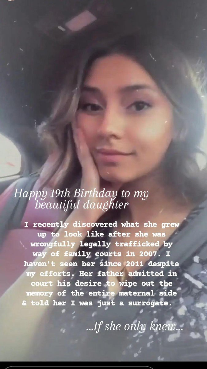 HealingSpirit33's tweet photo. I wish I could wish my beautiful daughter a happy 19th birthday but unable thanks to 17yrs of #DARVO, #coercivecontrol, #postseparationabuse & #vexatiouslitigation.
#MeTooFamilyCourts https://t.co/Qlo7ewJltm