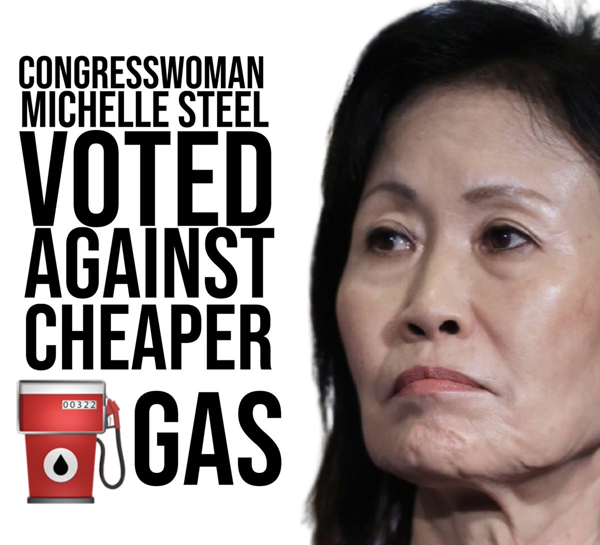LarryTenney's tweet photo. @AllegromyUSA @MichelleSteelCA She votes NO on everything! #DoNothingMichelle https://t.co/a68TYZcvL9