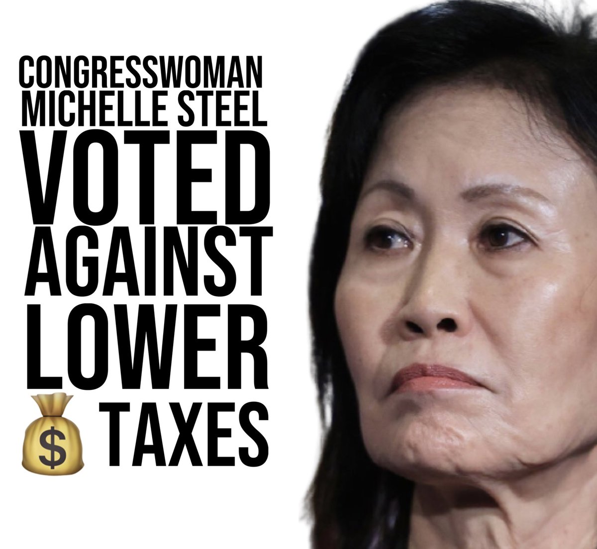 LarryTenney's tweet photo. @AllegromyUSA @MichelleSteelCA She votes NO on everything! #DoNothingMichelle https://t.co/a68TYZcvL9