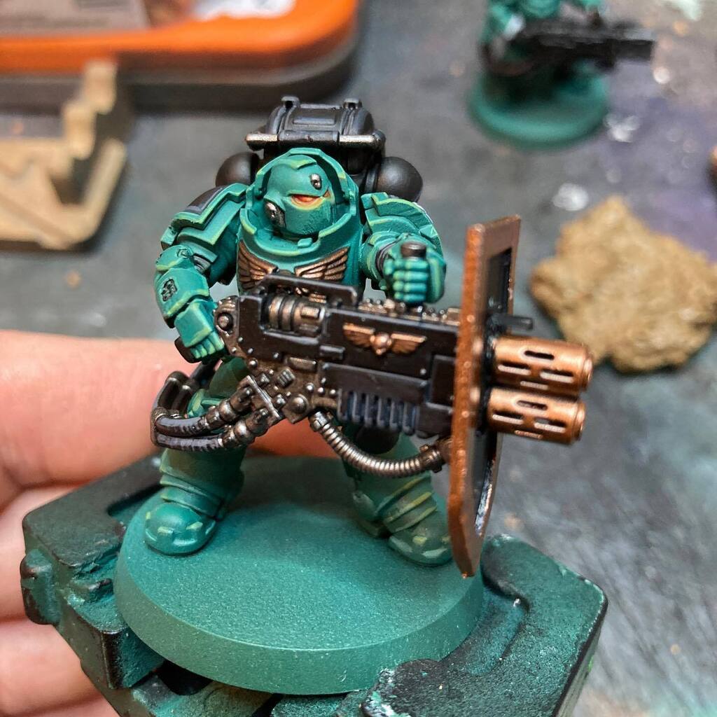 GnStudio's tweet photo. I’m trying to get models battle ready for LGT this weekend. Squeezing in some painting wherever possible and this chap was done during a DnD session. There’s still a chunk to get ready and I’ve decided not to push the levels to enter best painted, as it … https://t.co/LFPURgkkNt https://t.co/4H86xQ9oLd