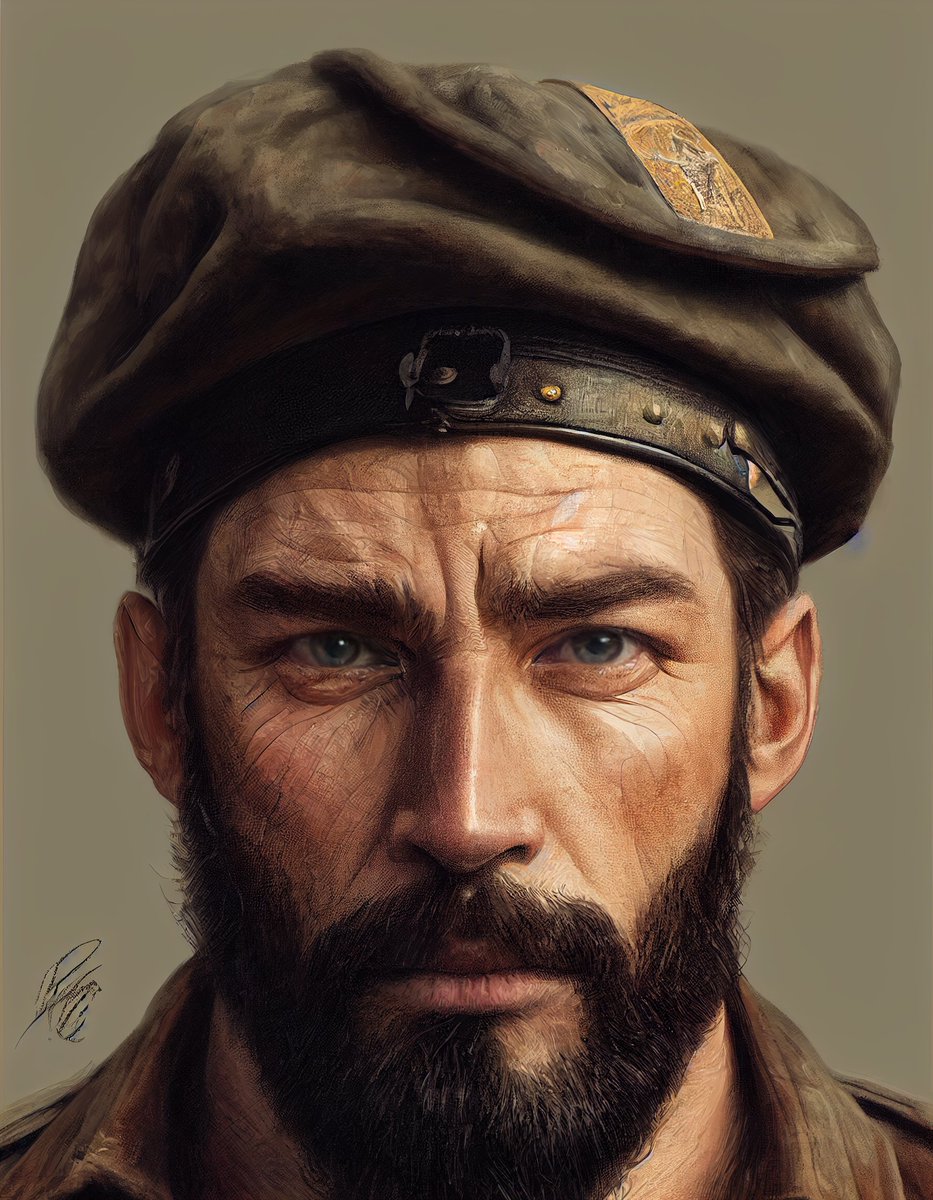 d_horizons_ai's tweet photo. A few portraits inspired by a favorite #ttrpg of mine: Mercenaries, Spies and Private Eyes (designed by @MikeStackpole, author of some of my favorite books growing up). Would love to see it lavished with content and the recognition it deserves.

#aiart #generativeart #midjourney https://t.co/DNBn75zR1O