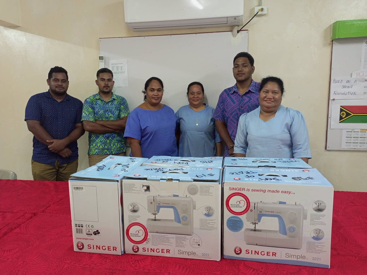 TuvaluTrade's tweet photo. Yesterday we were able to officially handover 10 sewing 🧵machines to the Tuvalu National Council of Women (#TNCW) and the Women on Funafuti EKT Association (#FEKT) through the funding support from the #EIF Tier 2 #Tuvalu 🇹🇻 Project. https://t.co/XvsZyJ6G4Z