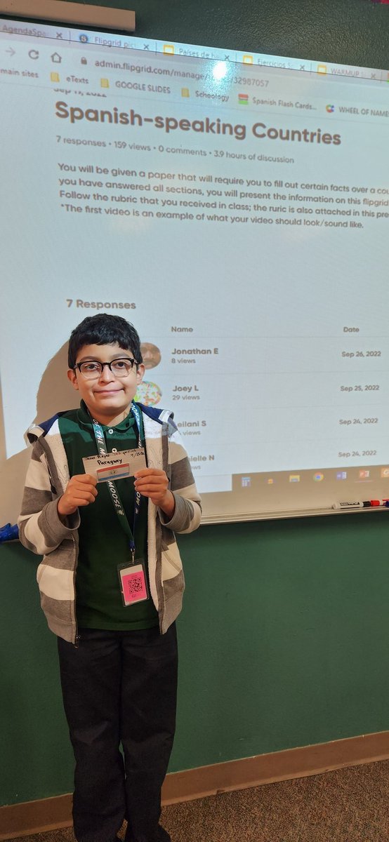 MMartinez_MMS's tweet photo. Do YOU know how many #SpanishSpeakingCountries there are? Our @Montwood_MS Moose do!
¡Excelentes presentaciones, Alces! #alceseninglesesMOOSE @MicrosoftFlip https://t.co/dtswL9tOJ5