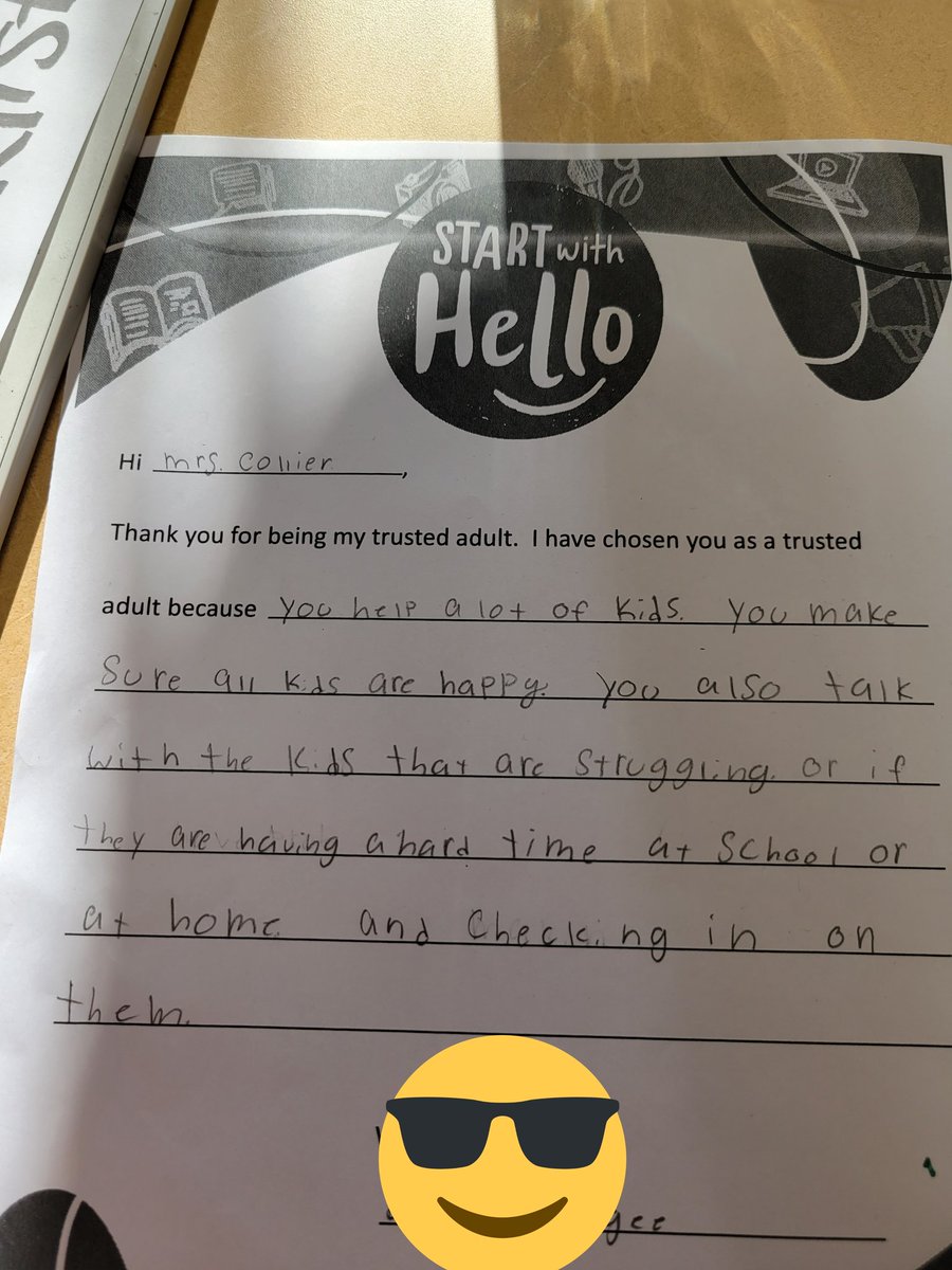 chasingstruggle's tweet photo. Loved receiving these Start with Hello letters today. This is my "why." I am so happy to be a trusted adult in these kids' lives. 😊🖤💛🖤💛🖤💛#LincolnPrideWCS @warrenschools https://t.co/PlOaT4s4Aj